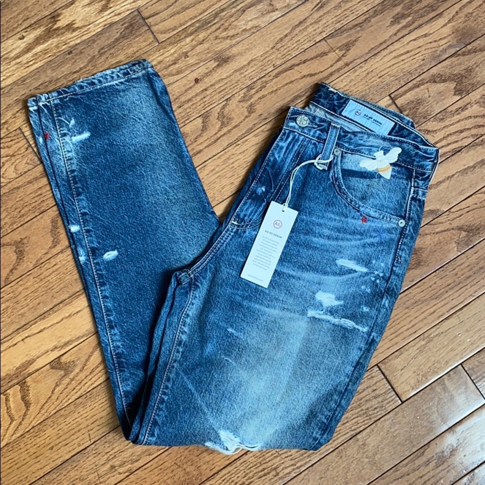 NEW • AG Jeans • Phoebe Woven Denim Jeans 26 - Picture 6 of 8